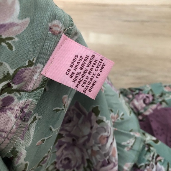 April Cornell Green and Purple Floral Maxi Dress - Picture 8 of 9